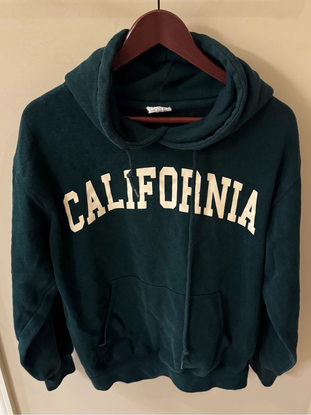 🌲 California Graphic Hoodie Dark Green Men's Medium